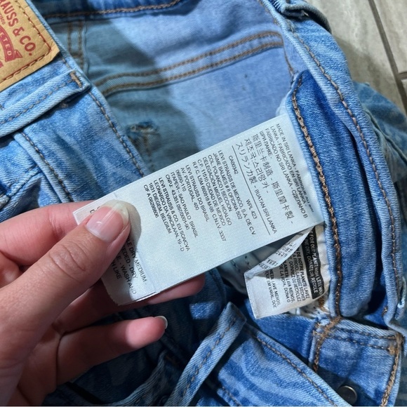 Levi's 720 Womens Light Wash Zebra-Print High-Rise Jeans Size 29 - Picture 7 of 9